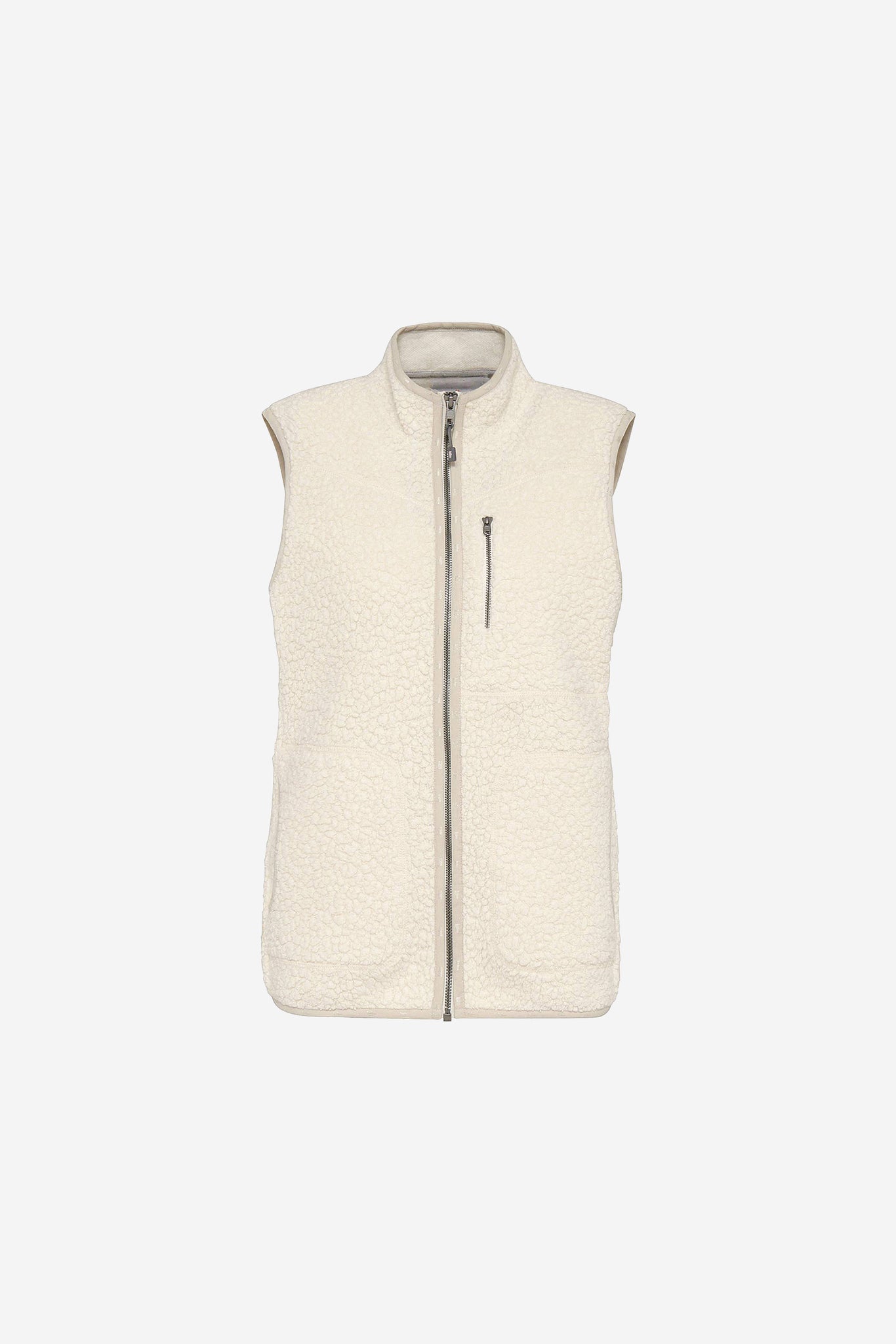 Fleece Vest Ecru